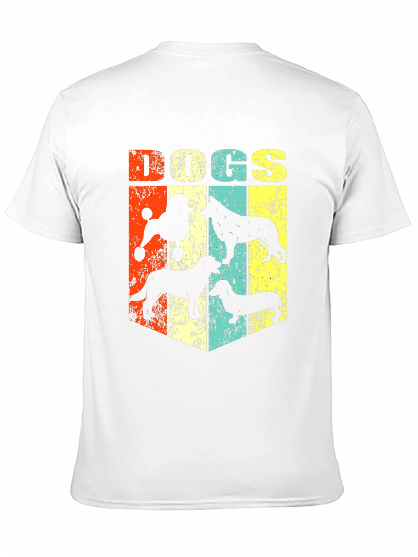 Retro Dog Breed Silhouette Graphic T-Shirt