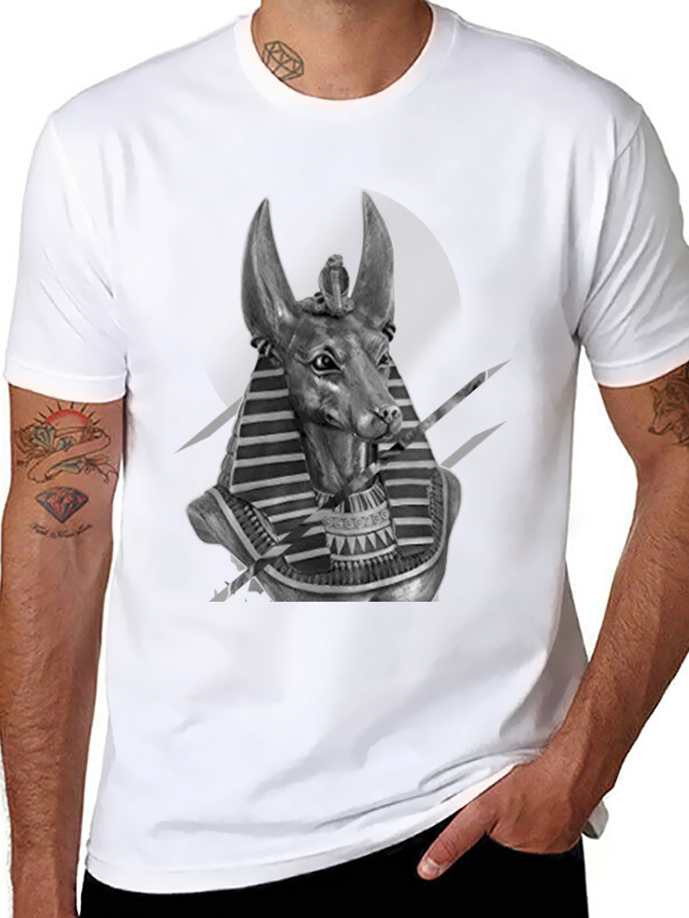 Anubis Graphic T-Shirt – Egyptian Mythology Art Tee