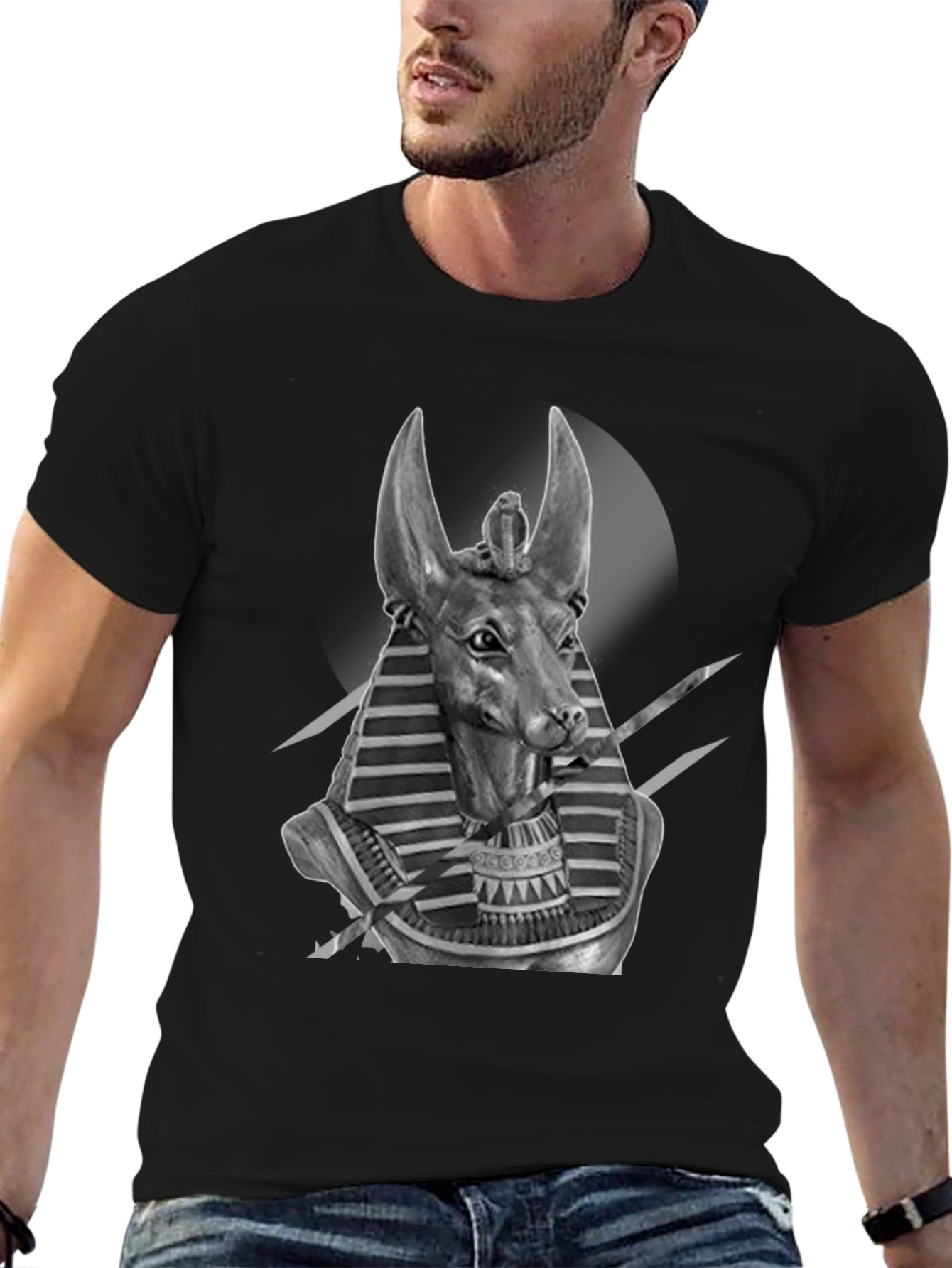 Anubis Graphic T-Shirt – Egyptian Mythology Art Tee