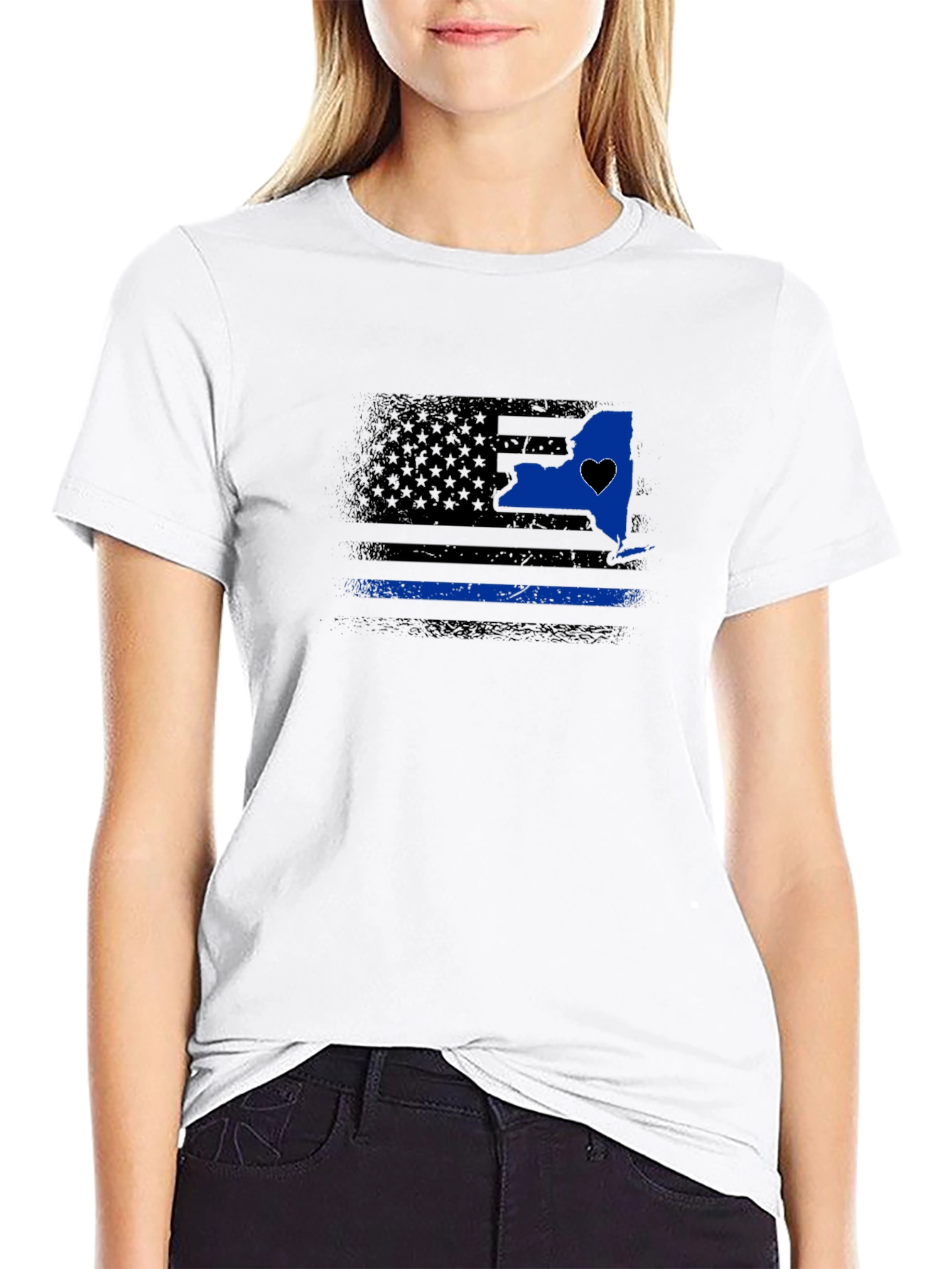 Thin Blue Line New York State T-Shirt
