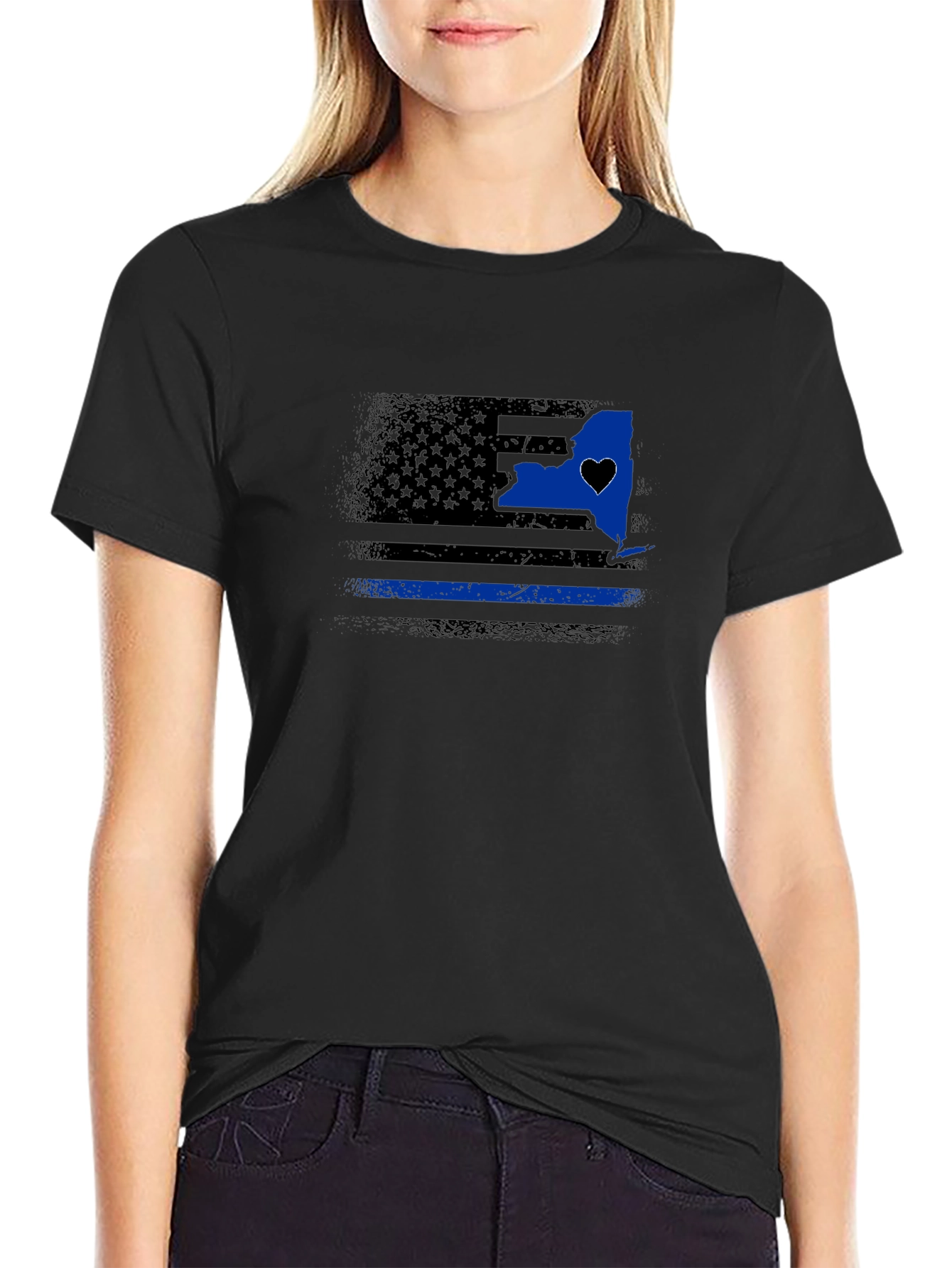 Thin Blue Line New York State T-Shirt