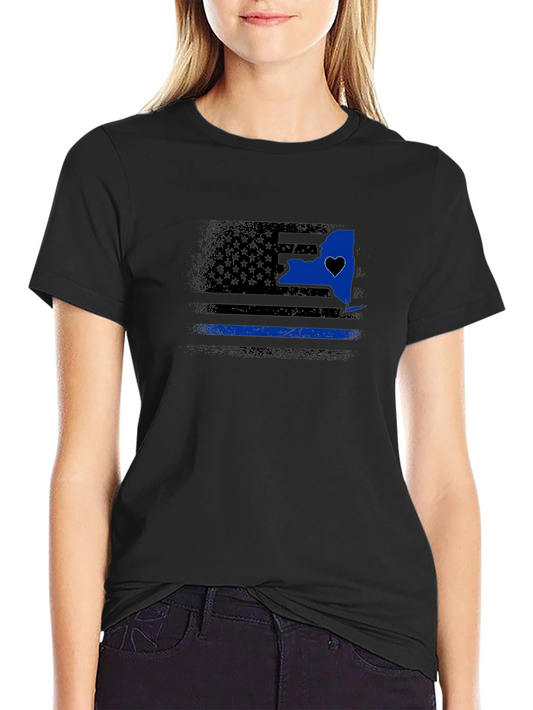 Thin Blue Line New York State T-Shirt