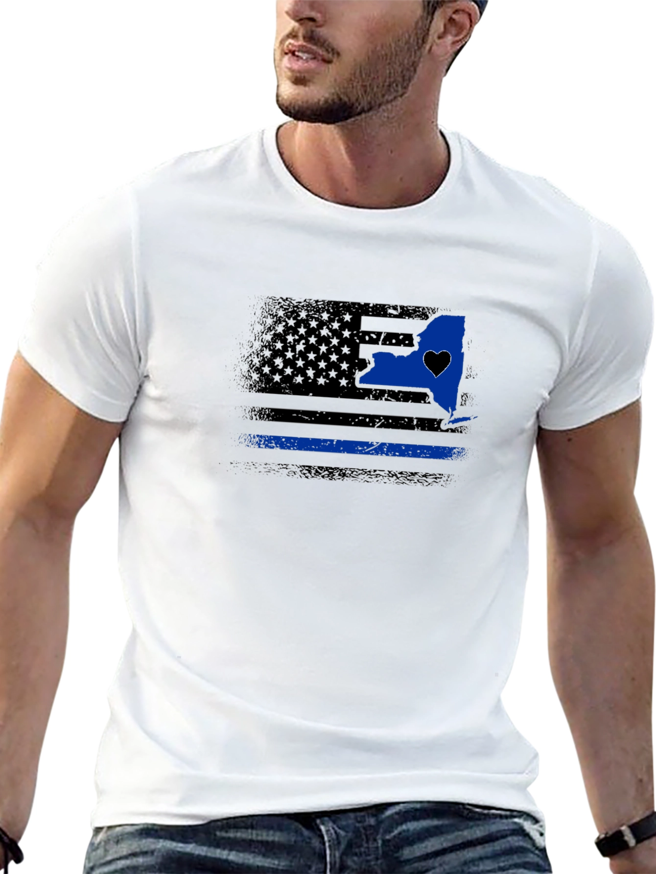 Thin Blue Line New York State T-Shirt