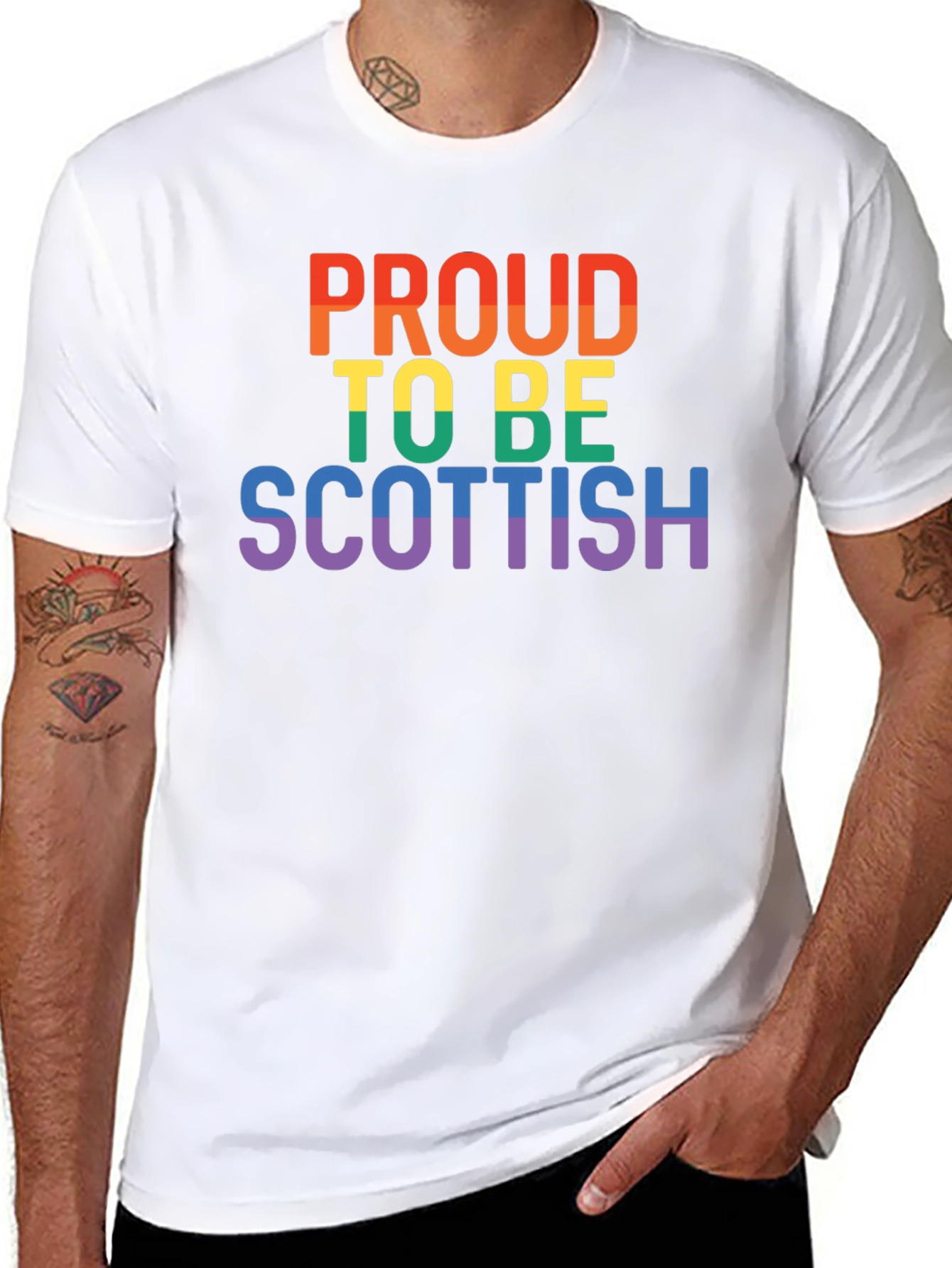 Proud to be Scottish LGBTQ+ Pride T-Shirt