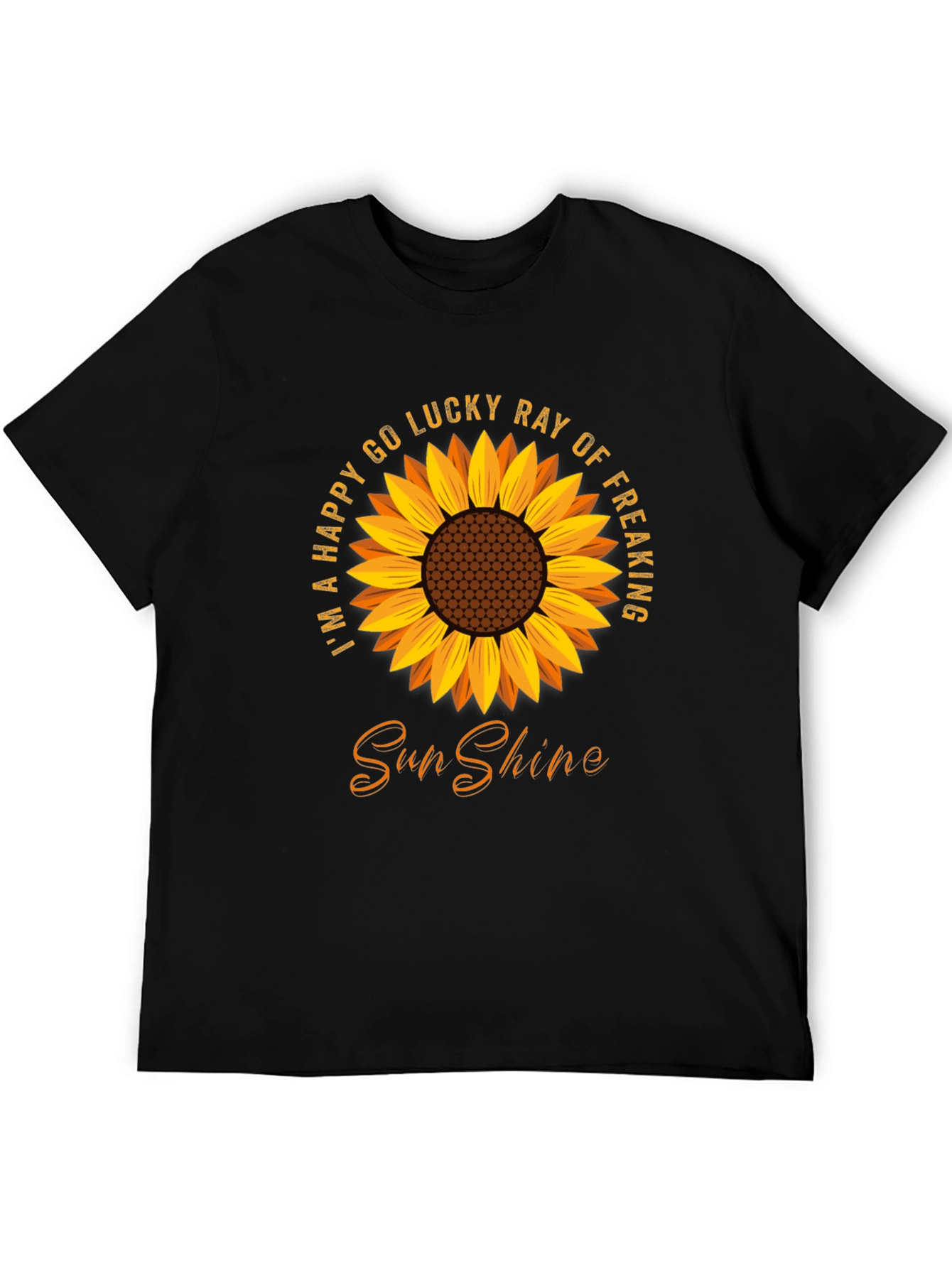 Happy Go Lucky Sunflower Graphic Tee