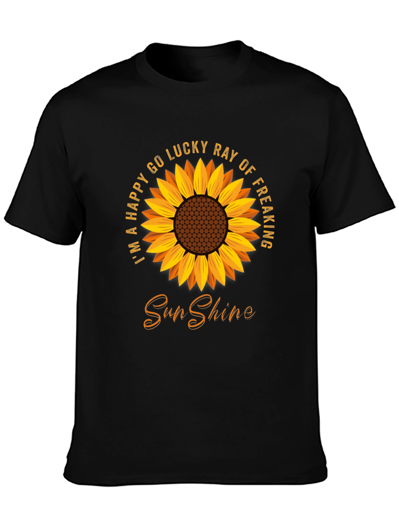 Happy Go Lucky Sunflower Graphic Tee