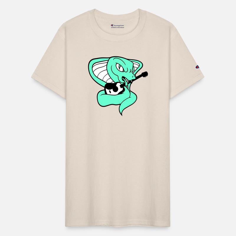 Evil Snake Cobra Playing Guitar Heavy Metal Music