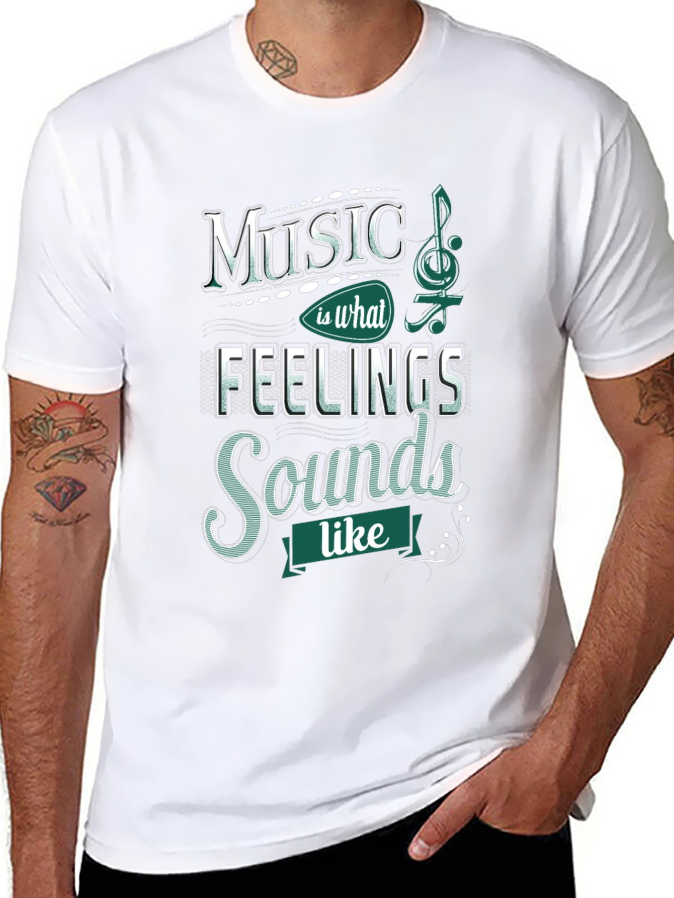 Music is What Feelings Sound Like T-Shirt