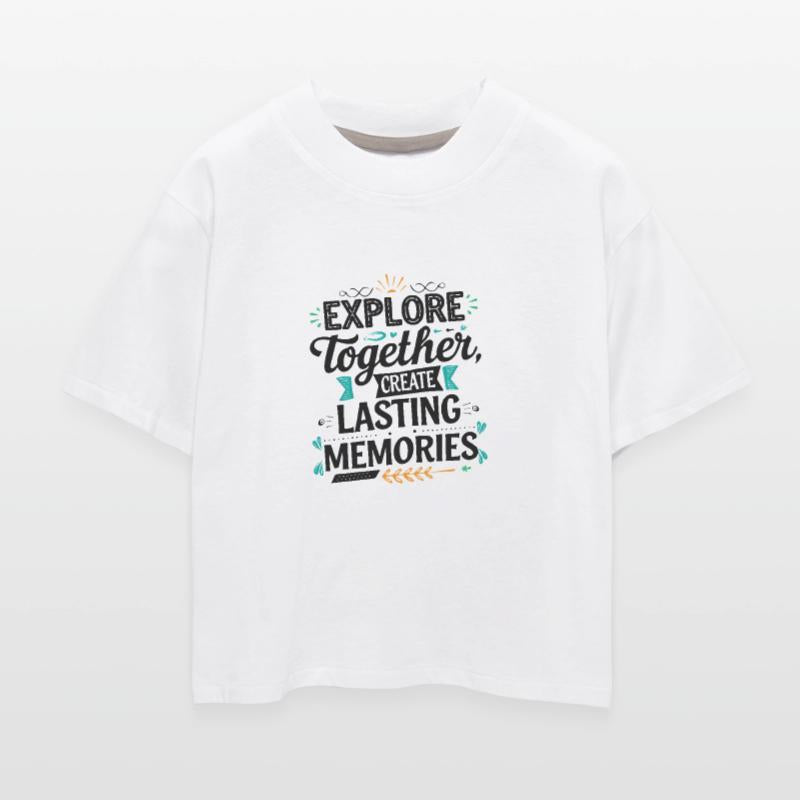 Explore Together adevnture travel quote text art