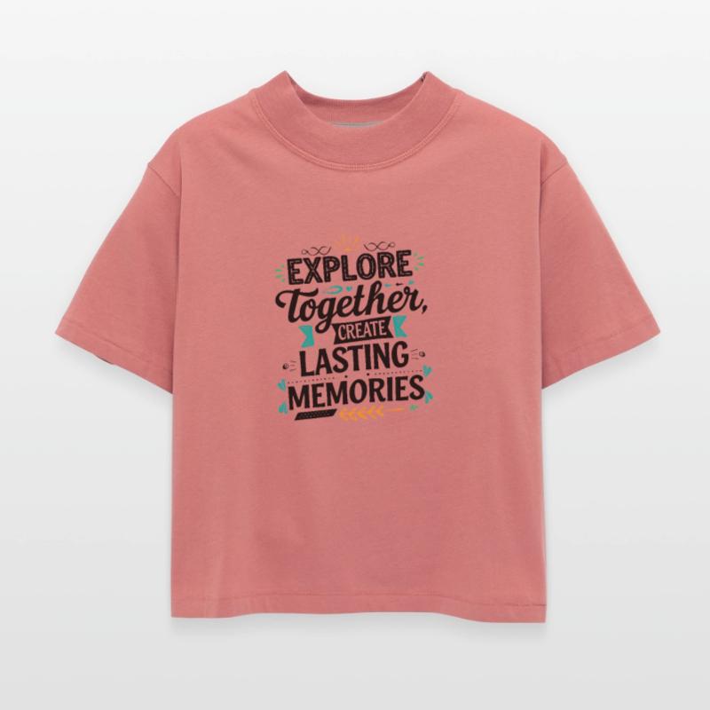 Explore Together adevnture travel quote text art