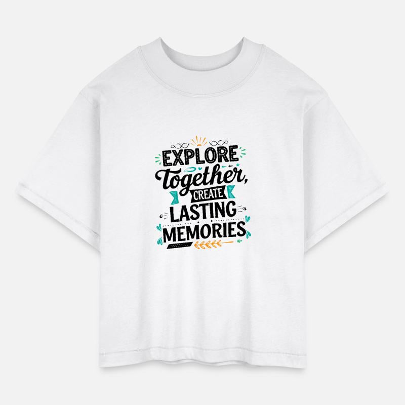 Explore Together adevnture travel quote text art