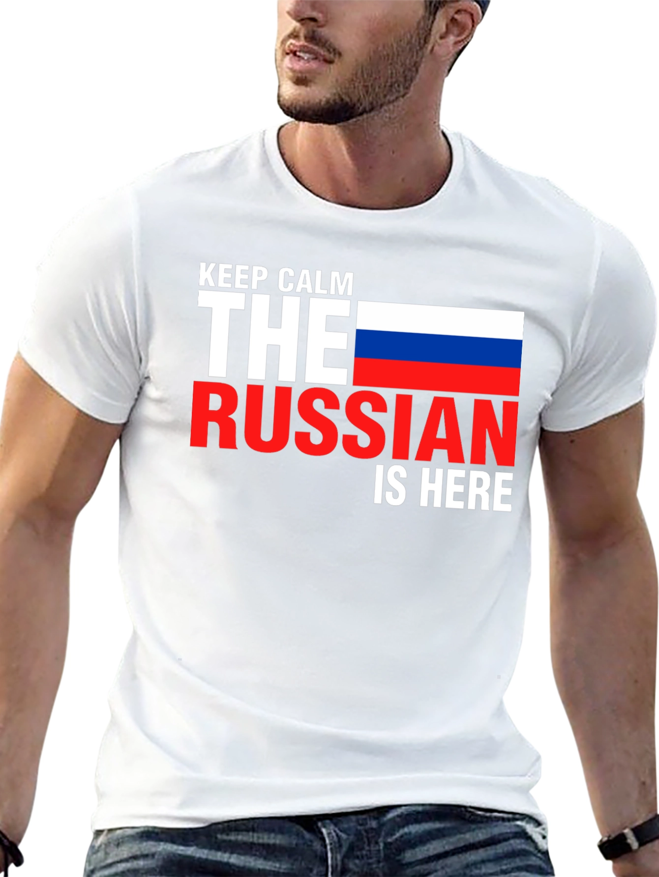 Keep Calm Russian is Here T-Shirt - Black