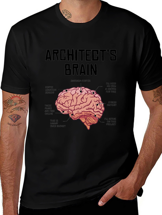 Architects Brain Graphic T-Shirt - Funny Gift