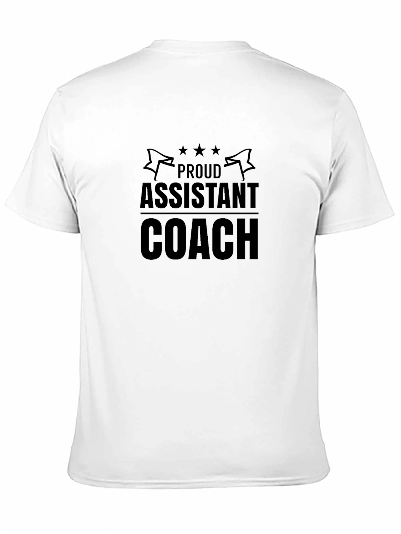 Proud Assistant Coach T-Shirt - Black