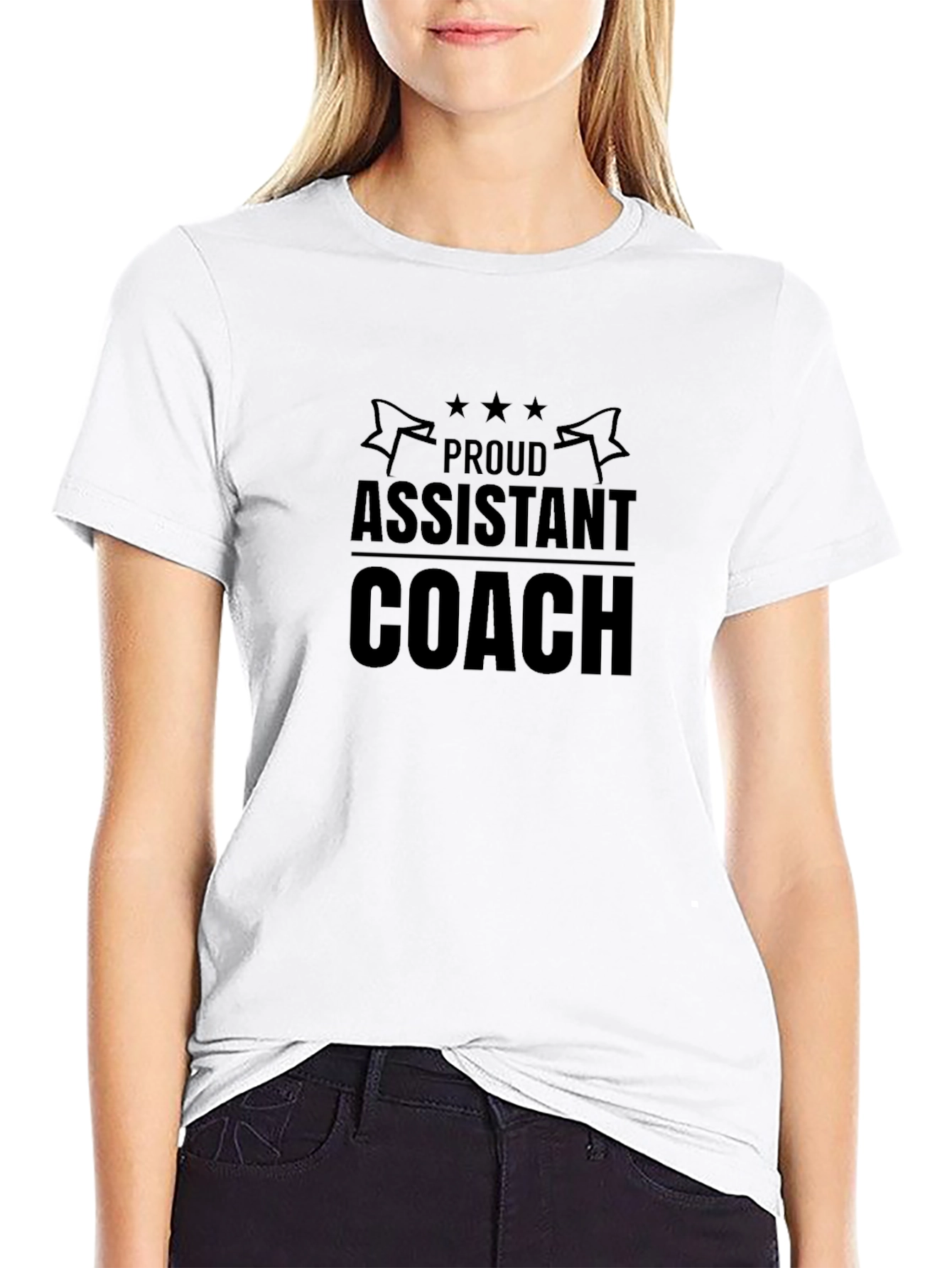 Proud Assistant Coach T-Shirt - Black