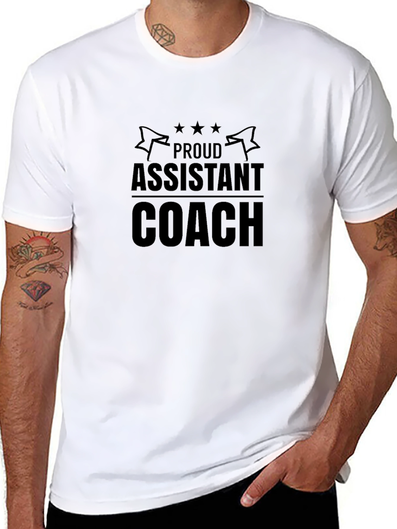 Proud Assistant Coach T-Shirt - Black