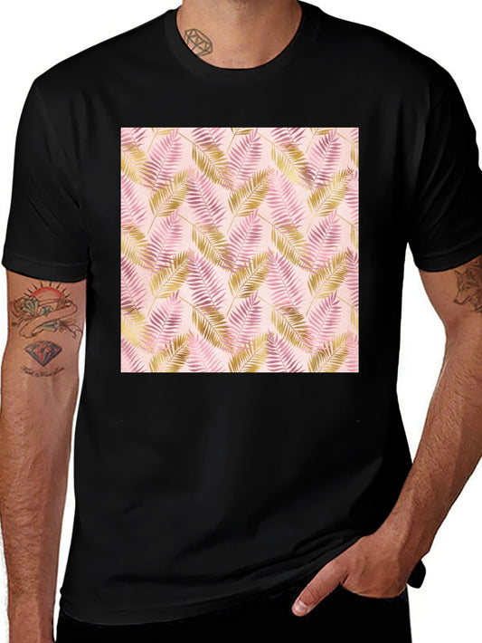 Tropical Leaves Print Tee - Stylish & Comfortable