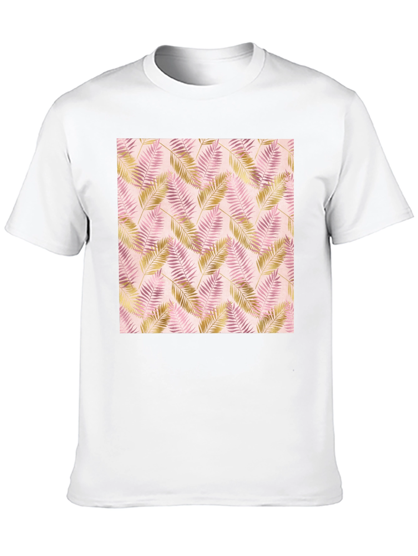Tropical Leaves Print Tee - Stylish & Comfortable