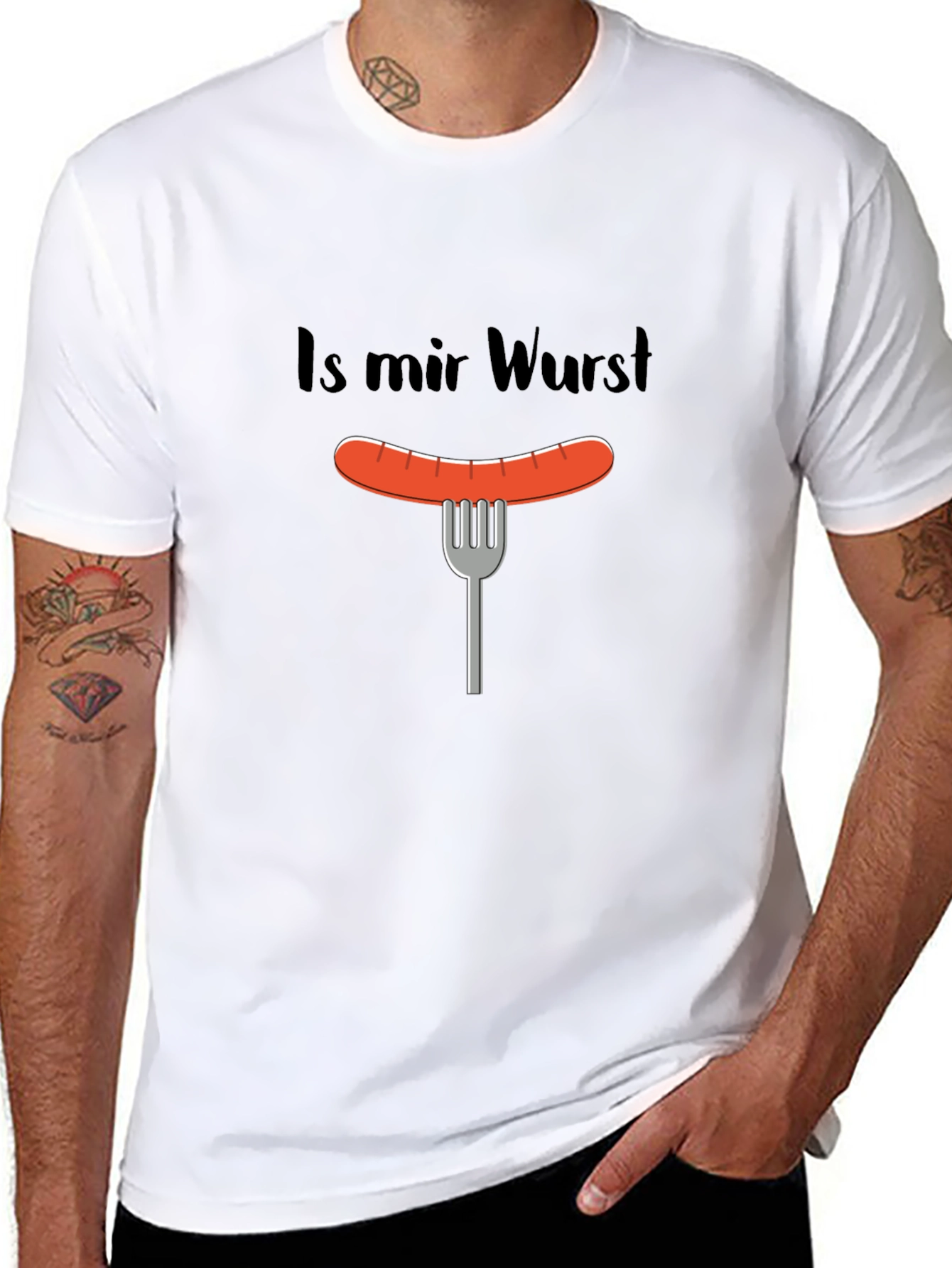 Is Mir Wurst T-Shirt - Funny Sausage Graphic Tee