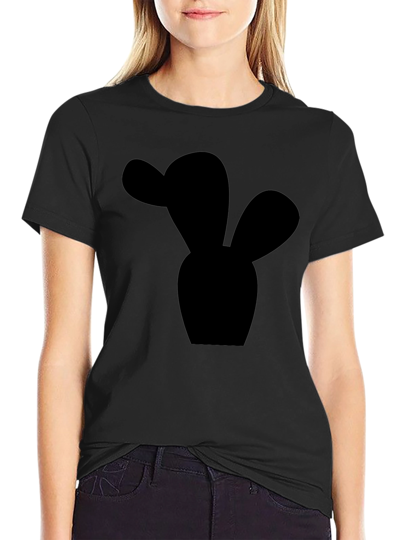 Cactus Silhouette Black T-Shirt