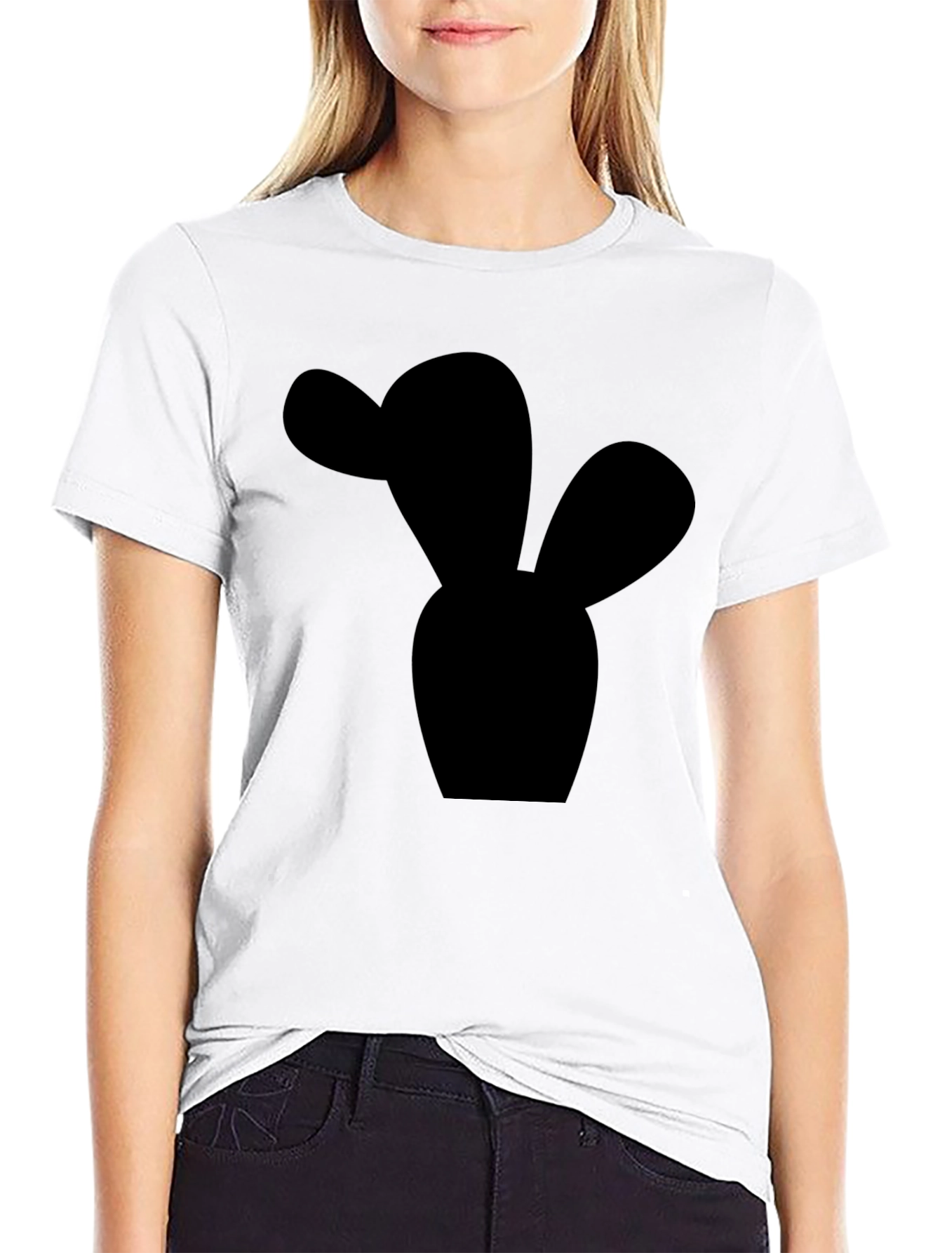 Cactus Silhouette Black T-Shirt
