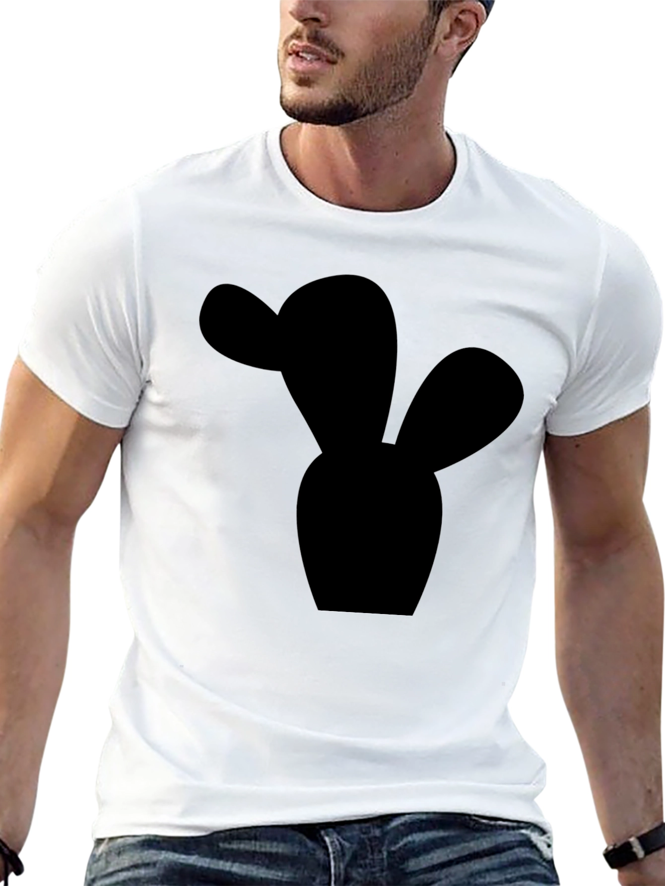 Cactus Silhouette Black T-Shirt