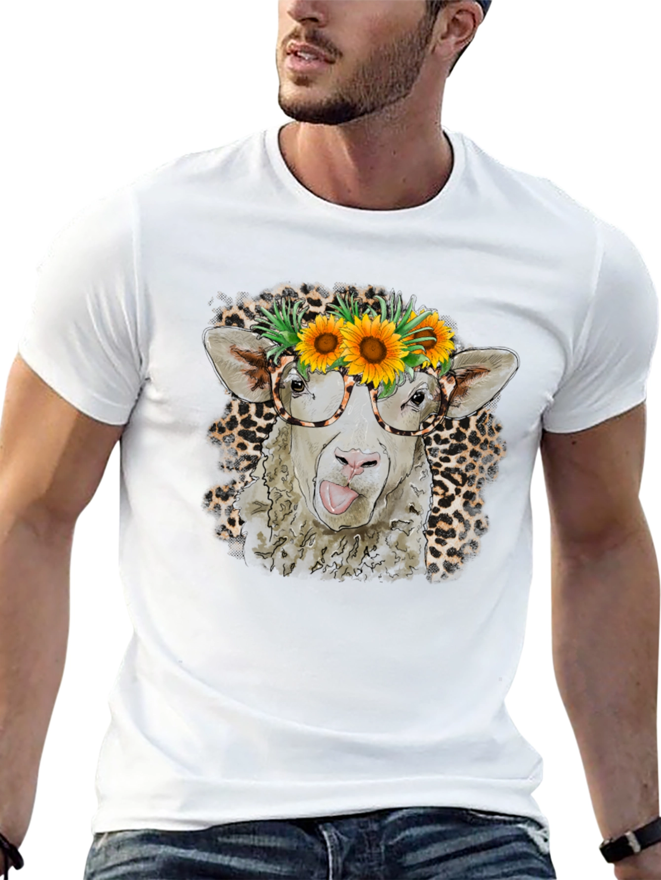 Cow with Sunflower T-Shirt