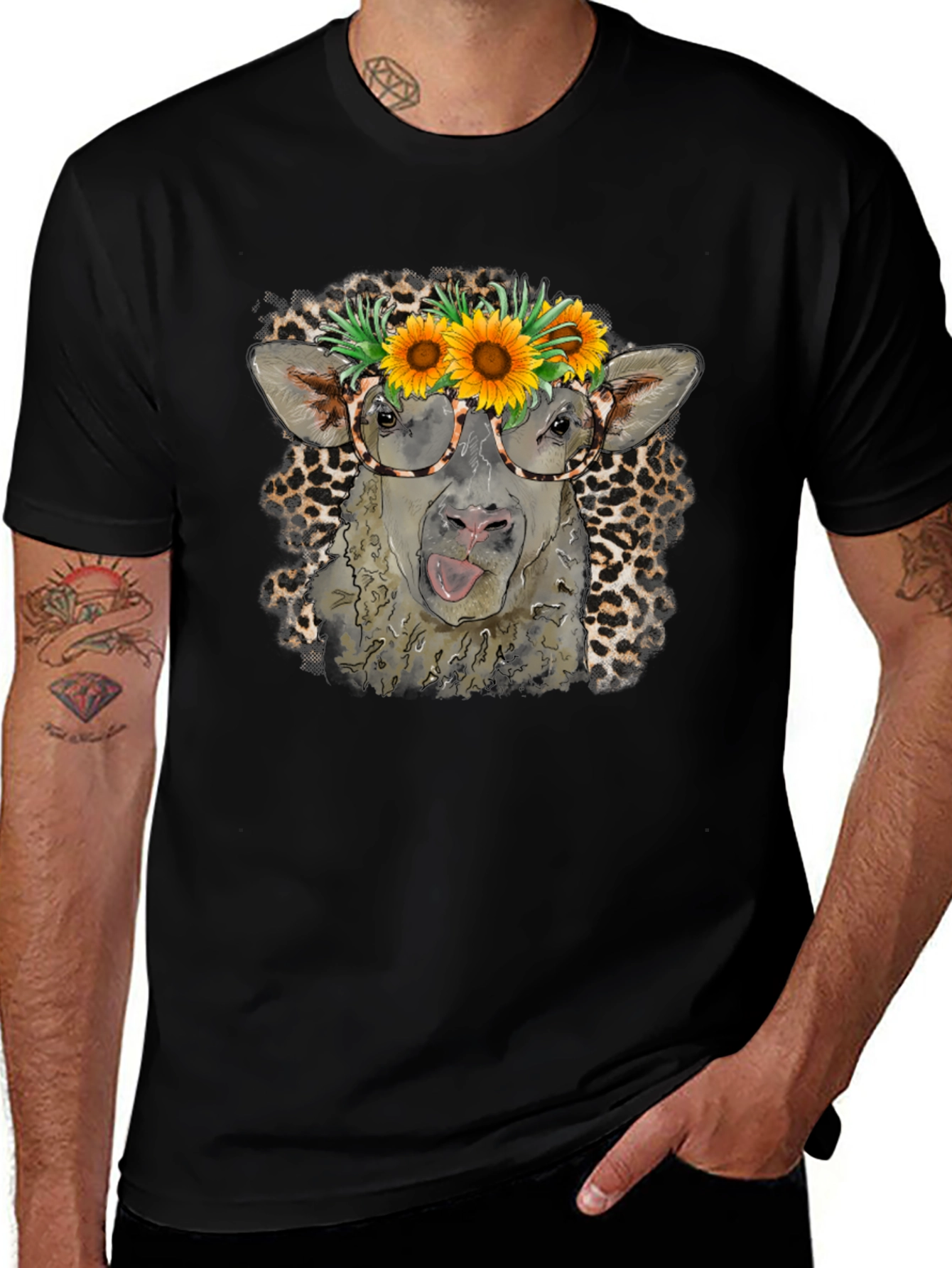 Cow with Sunflower T-Shirt