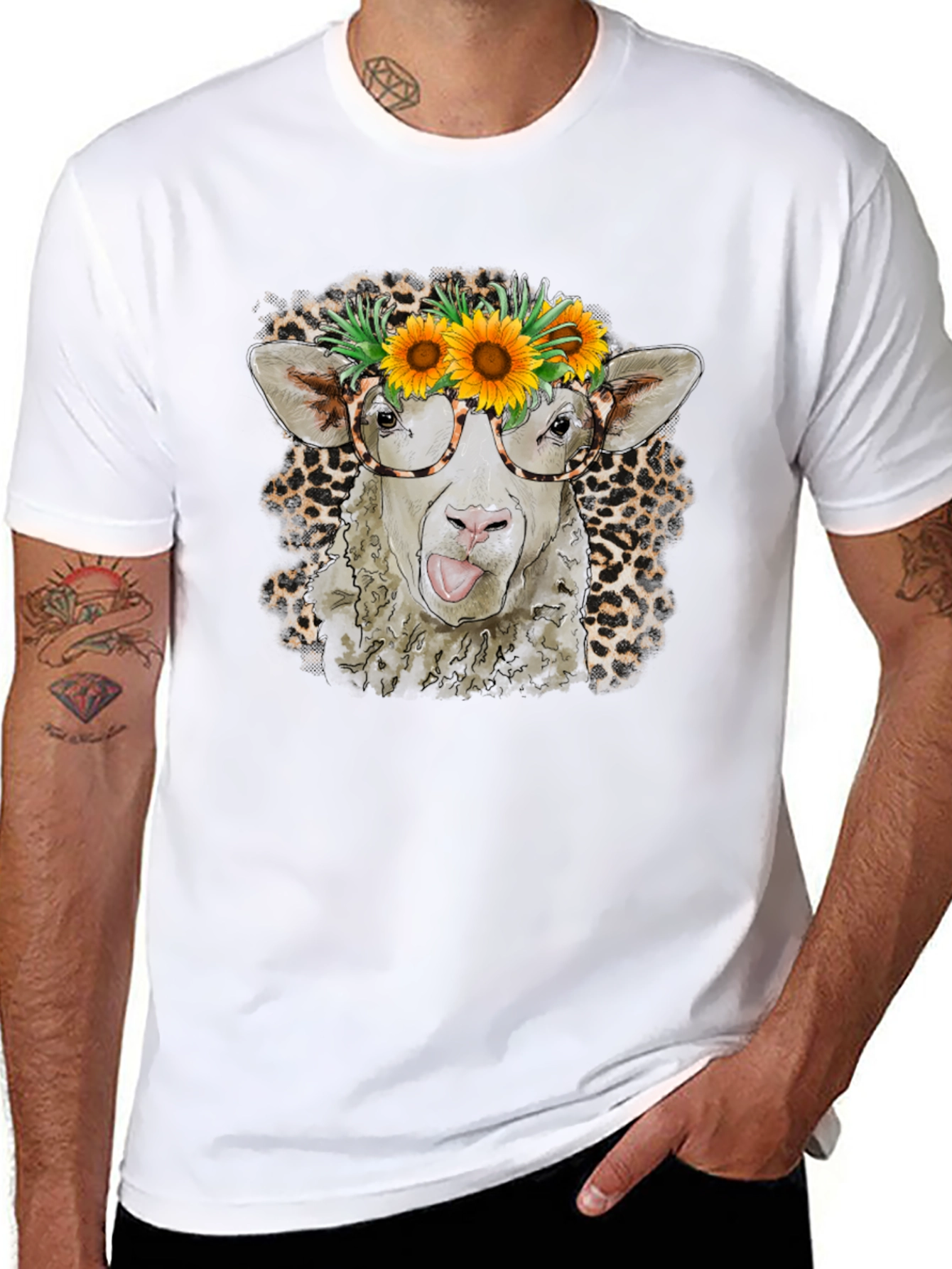 Cow with Sunflower T-Shirt