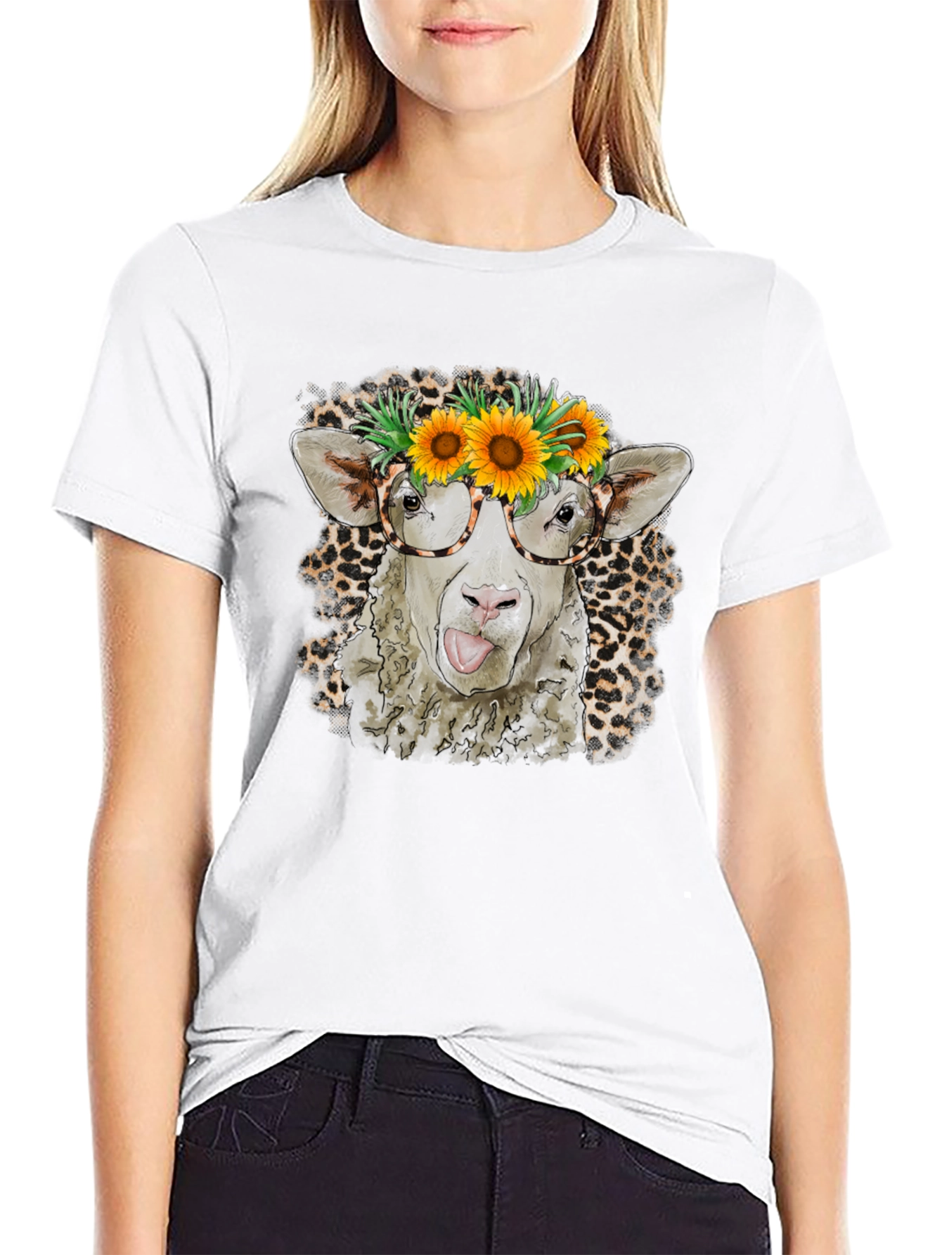 Cow with Sunflower T-Shirt