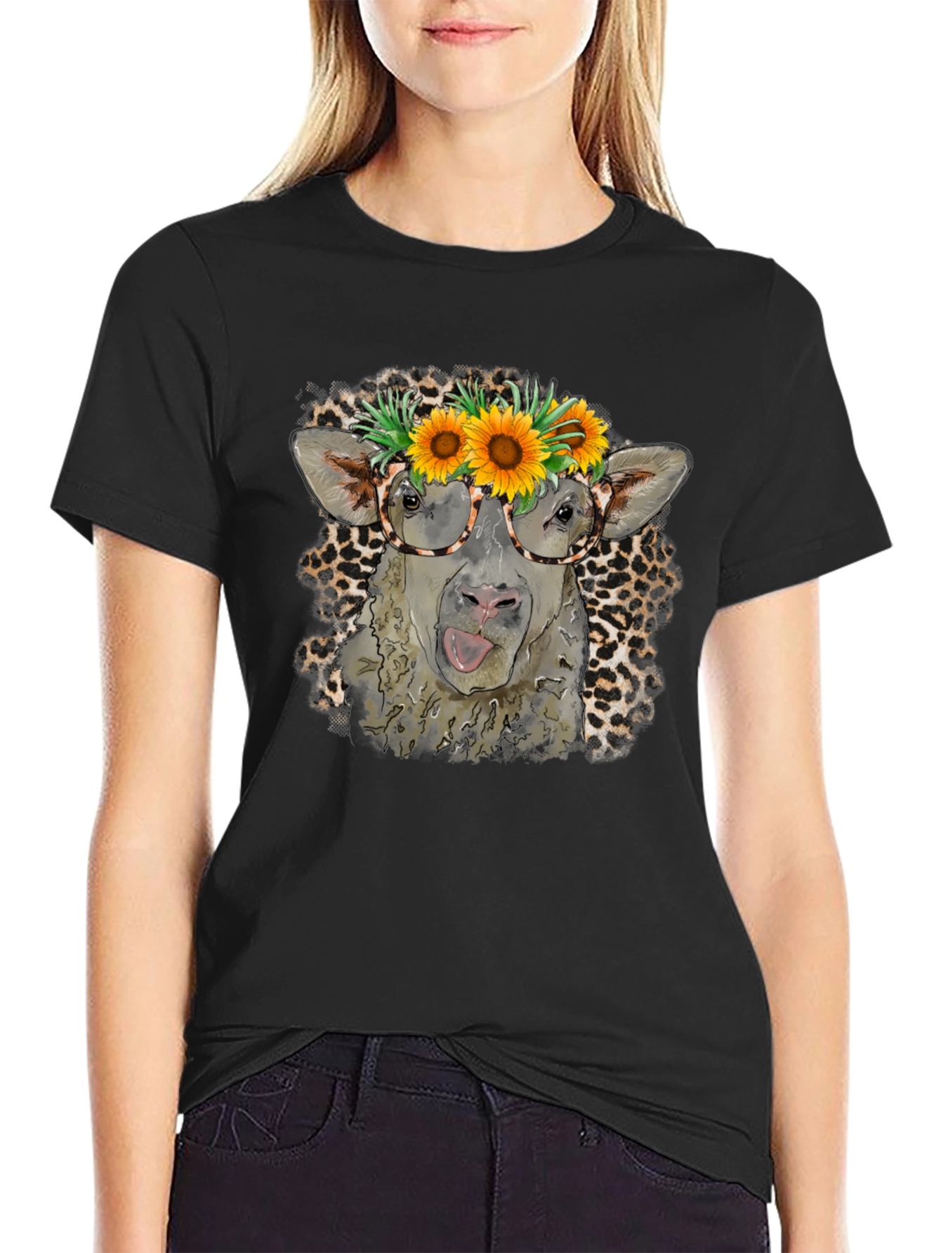 Cow with Sunflower T-Shirt