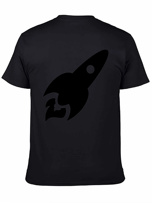 Rocket Graphic Black T-Shirt