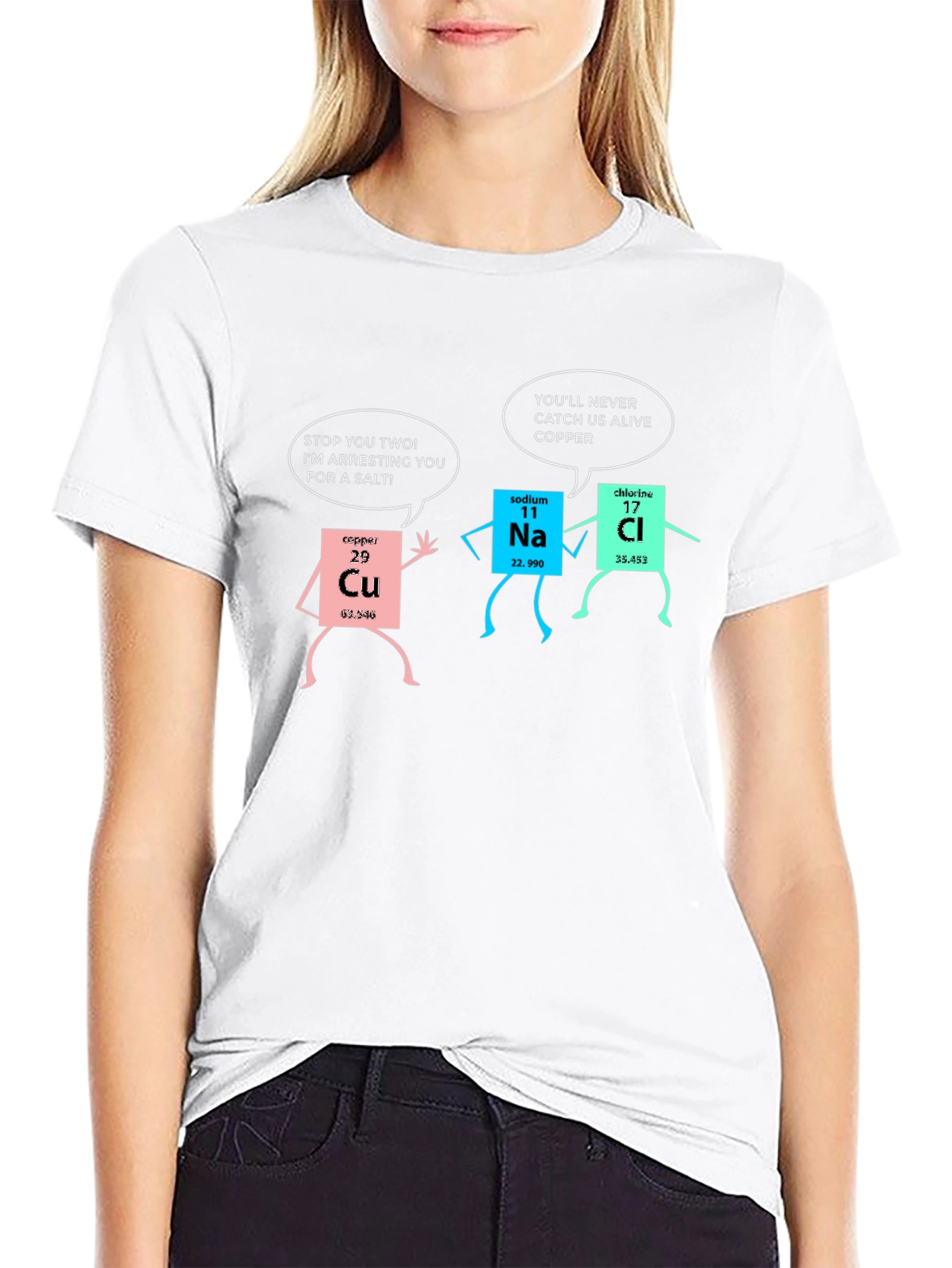 Funny Chemistry T-Shirt: Arresting Elements Design