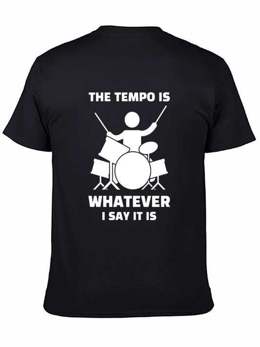 Tempo Drummer T-Shirt: Music Lover Tee