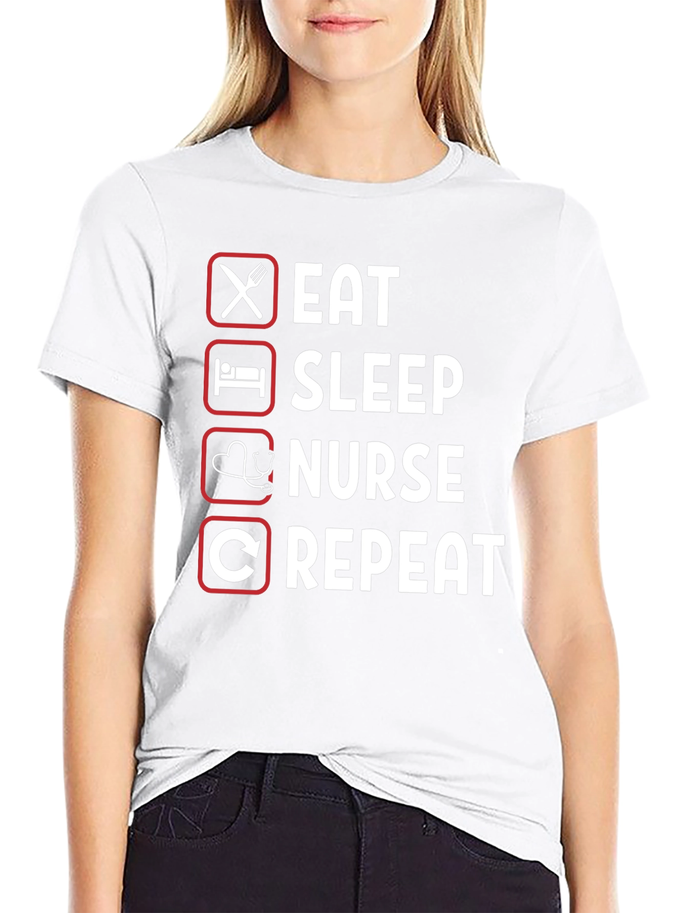 Eat Sleep Nurse Repeat T-Shirt