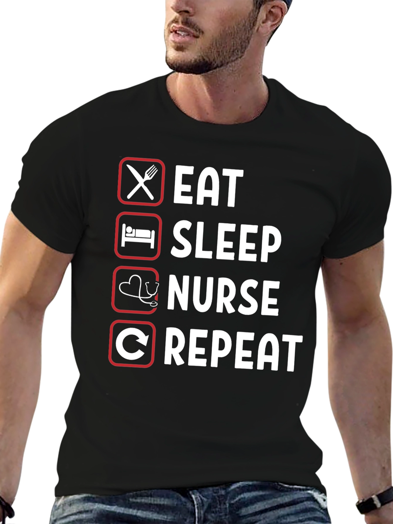 Eat Sleep Nurse Repeat T-Shirt