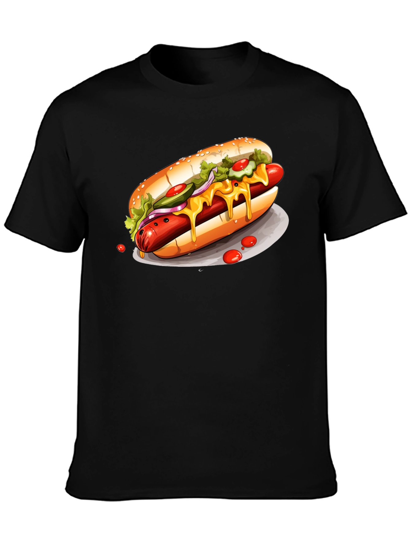Loaded Hot Dog T-Shirt – Food Lover Graphic Tee
