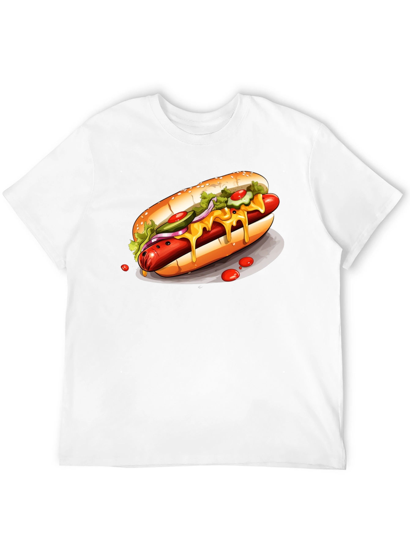 Loaded Hot Dog T-Shirt – Food Lover Graphic Tee