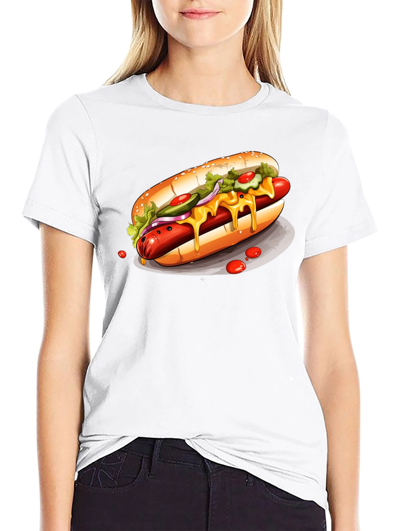 Loaded Hot Dog T-Shirt – Food Lover Graphic Tee