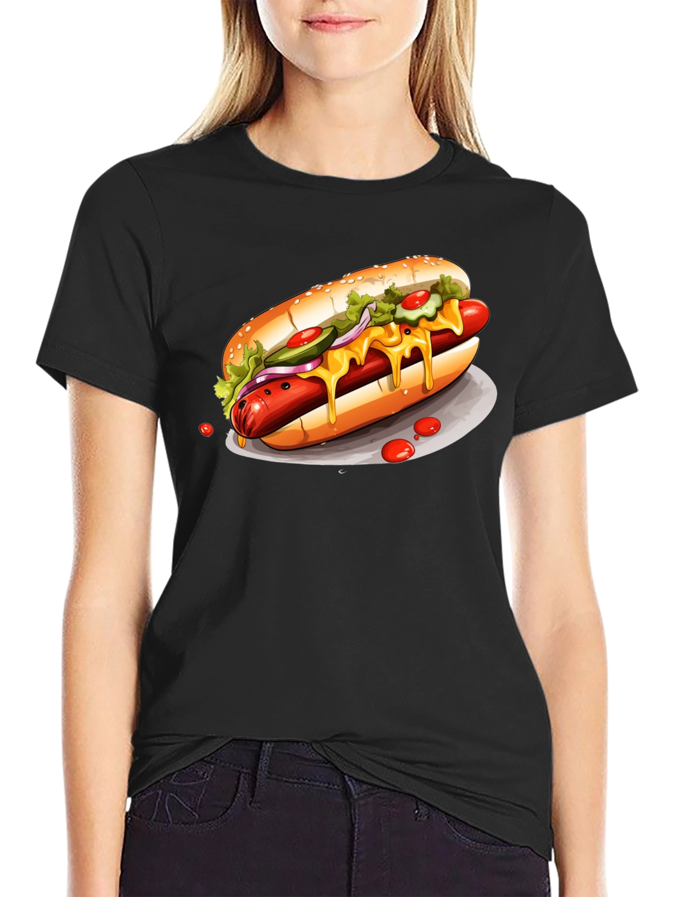 Loaded Hot Dog T-Shirt – Food Lover Graphic Tee