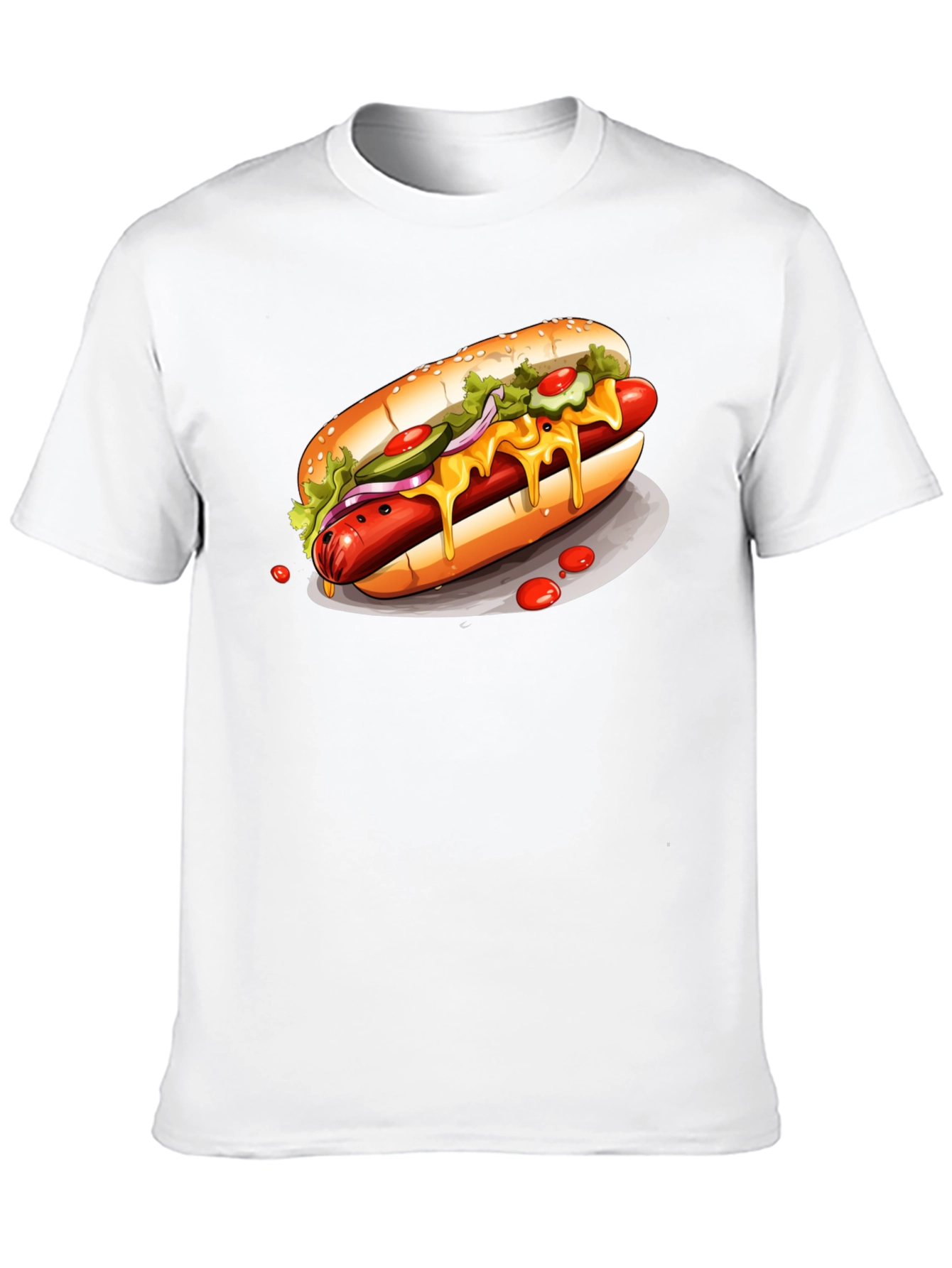 Loaded Hot Dog T-Shirt – Food Lover Graphic Tee