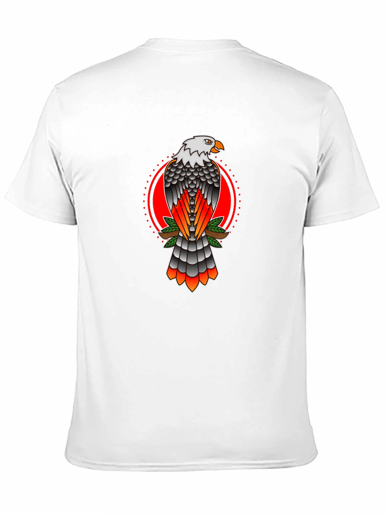 Eagle Graphic Print Crew Neck T-Shirt