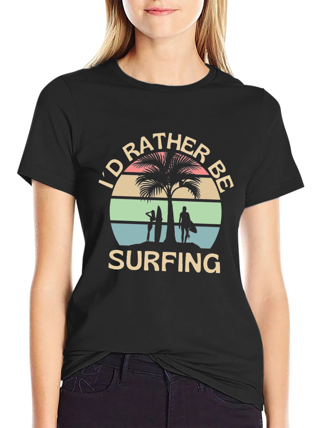 Id Rather Be Surfing Graphic T-Shirt