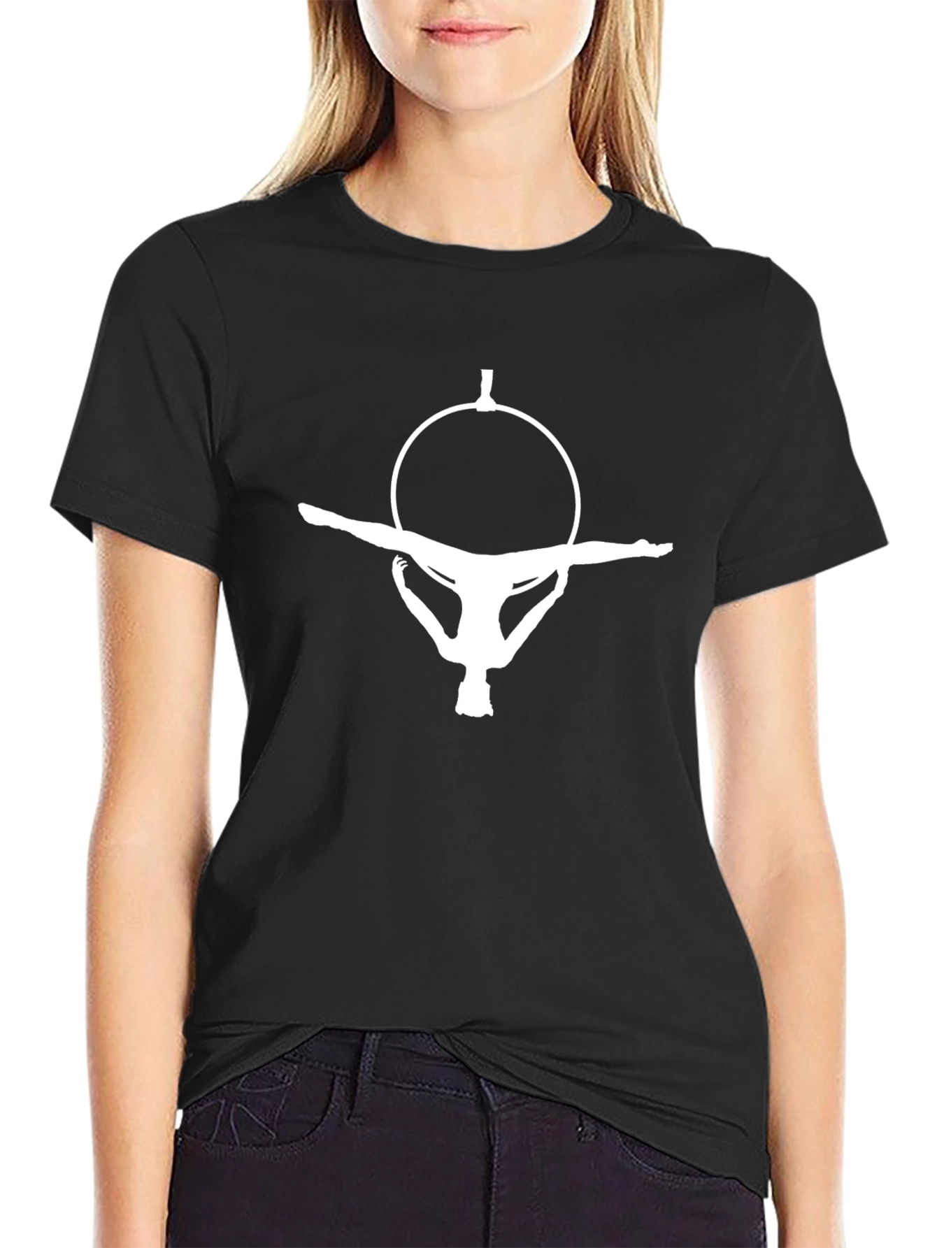 Aerialist Silhouette Graphic Tee - Black