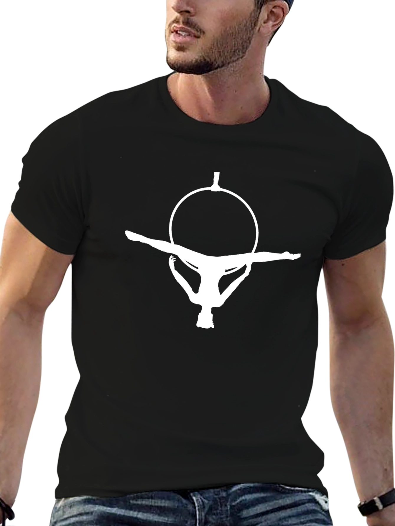 Aerialist Silhouette Graphic Tee - Black