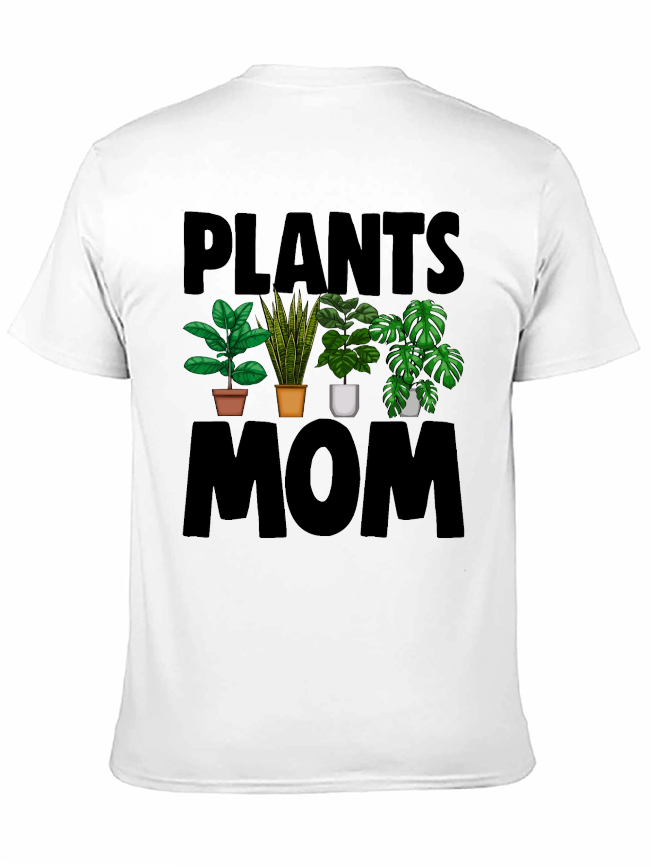 Plants Mom Black T-Shirt