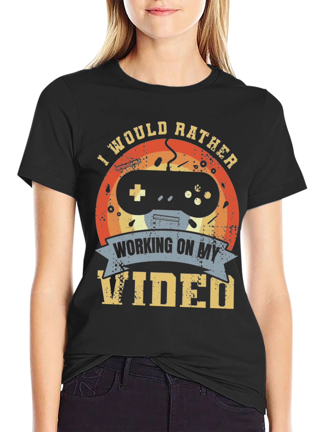 Gamer T-Shirt - I Would Rather Be Gaming Tee