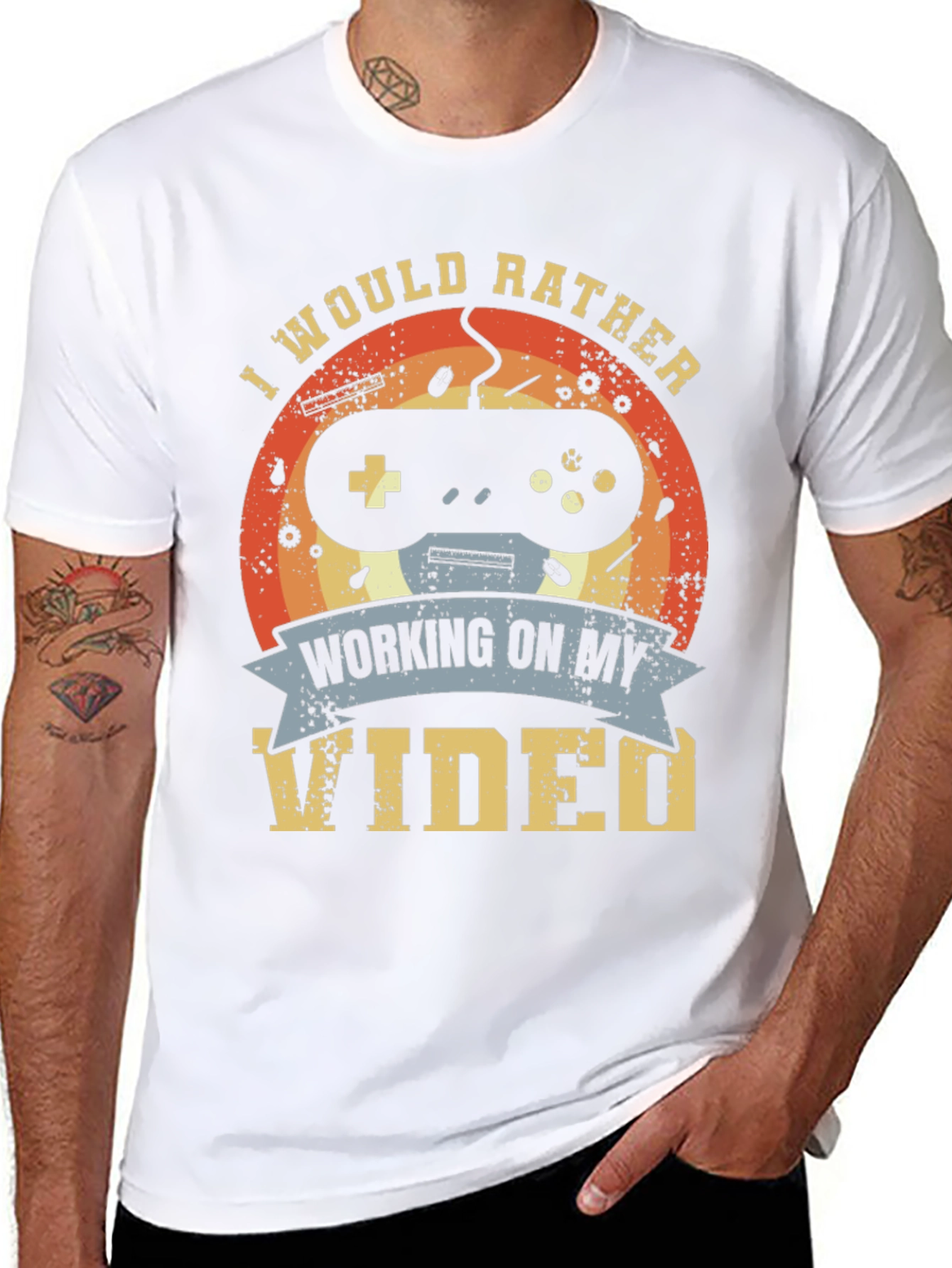 Gamer T-Shirt - I Would Rather Be Gaming Tee