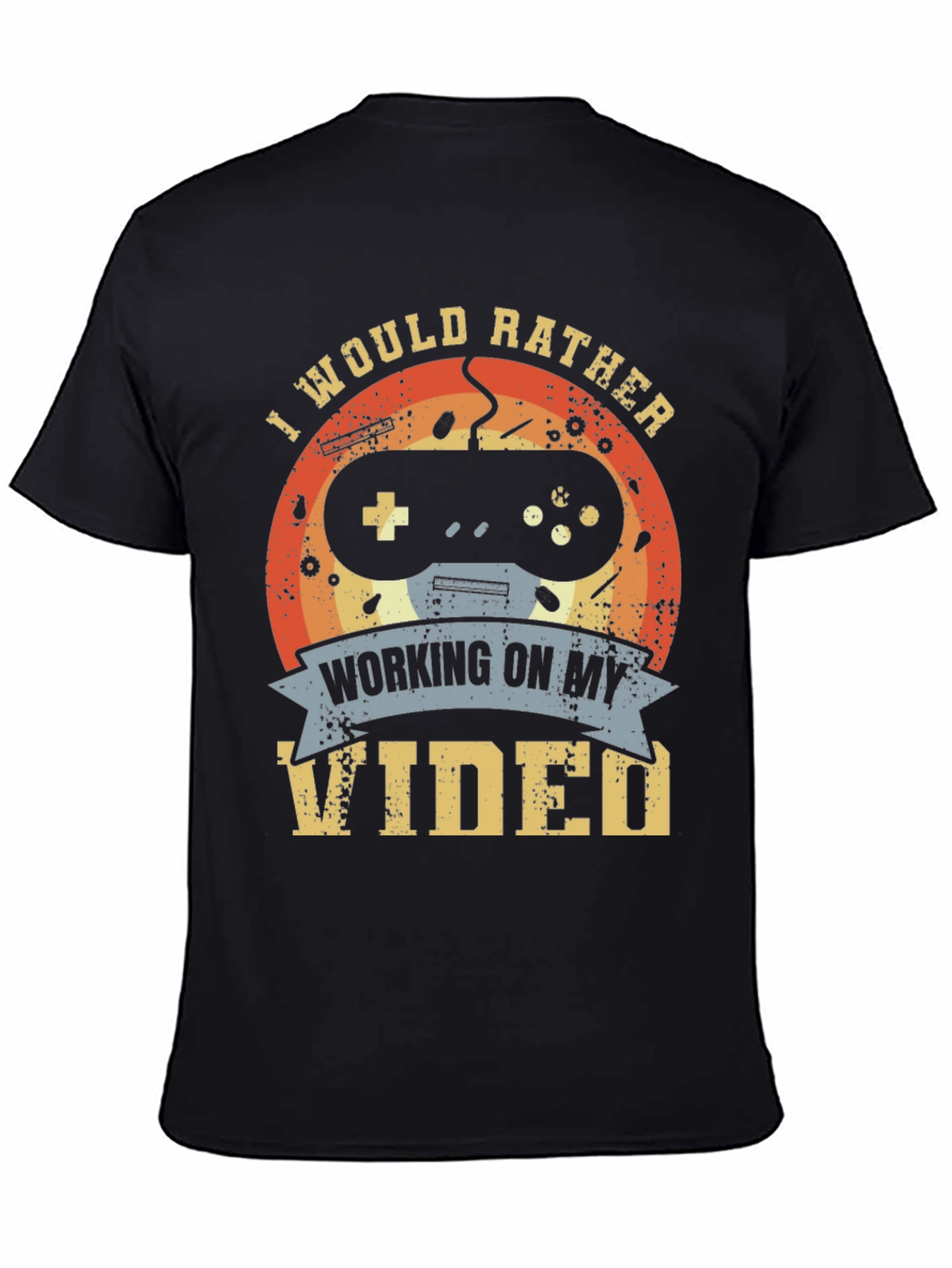 Gamer T-Shirt - I Would Rather Be Gaming Tee