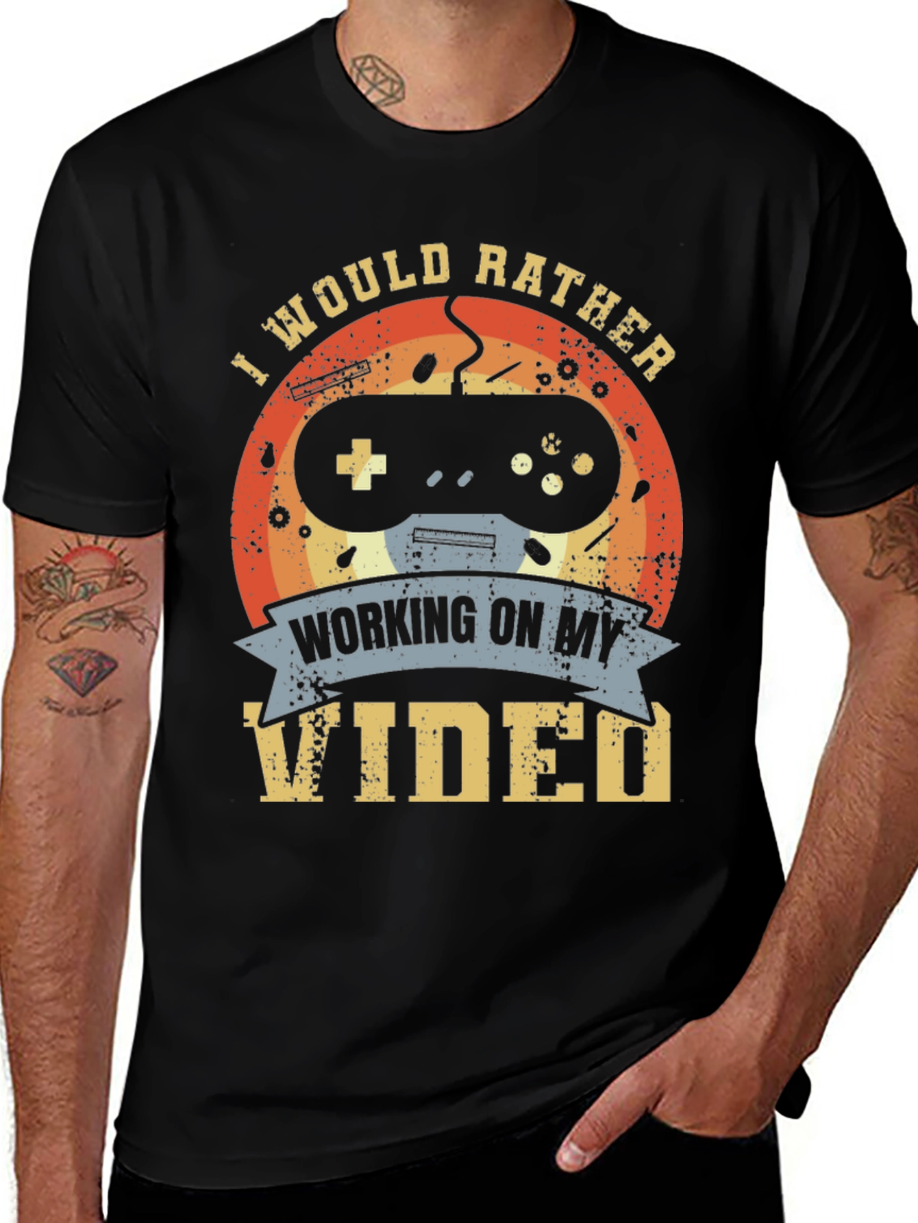 Gamer T-Shirt - I Would Rather Be Gaming Tee